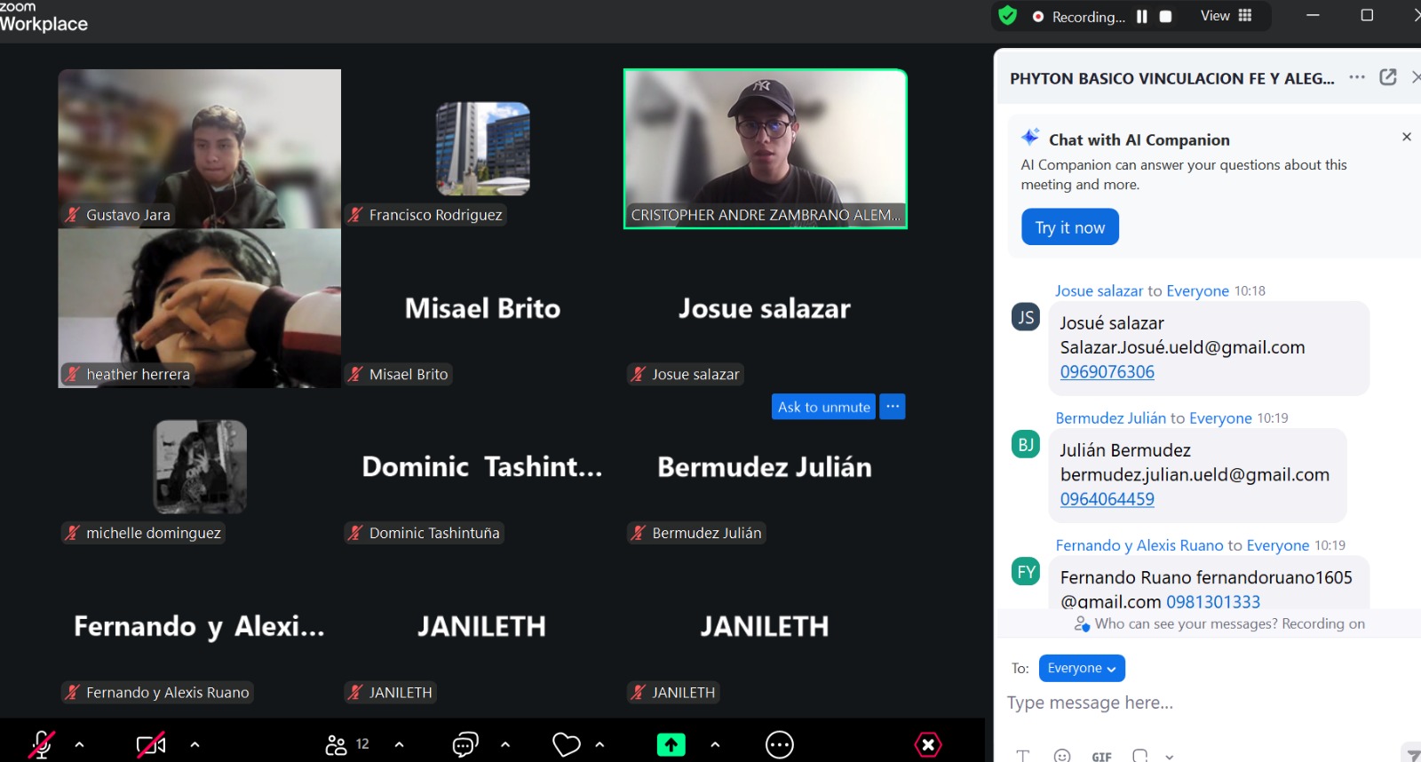 Python Basico por Zoom